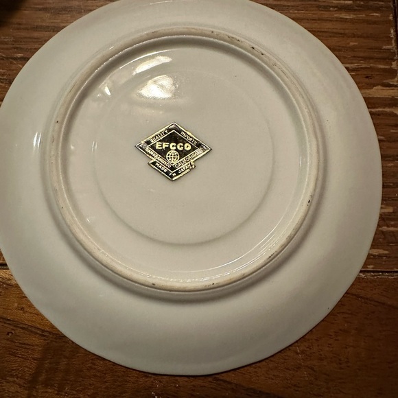 Crater Lake  tea cup and saucer set efcco china made in Japan - Picture 5 of 6